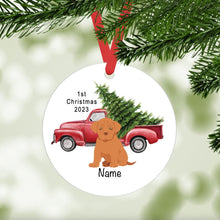 Load image into Gallery viewer, Dogue de Bordeaux puppy ornament personalized