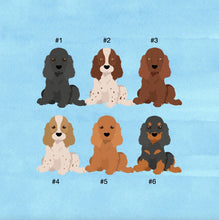 Load image into Gallery viewer, English Cocker Spaniel puppy ornament personalized