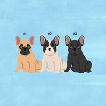 Load image into Gallery viewer, French Bulldog puppy ornament personalized