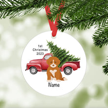 Load image into Gallery viewer, Nova Scotia Duck Tolling Retriever puppy ornament personalized