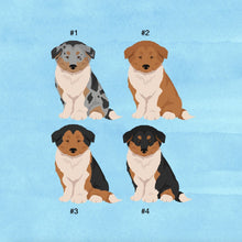 Load image into Gallery viewer, Rough Collie puppy ornament personalized