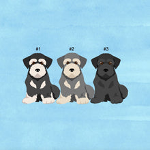 Load image into Gallery viewer, Standard Schnauzer puppy ornament personalized
