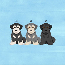 Load image into Gallery viewer, Giant Schnauzer puppy ornament personalized