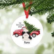 Load image into Gallery viewer, Shih Tzu puppy ornament personalized