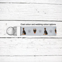 Load image into Gallery viewer, Doberman Pinscher key wristlet