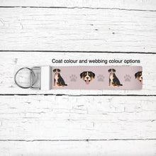 Load image into Gallery viewer, Entlebucher Mountain Dog key wristlet
