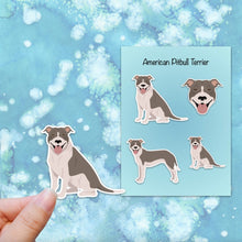 Load image into Gallery viewer, American Pit Bull Terrier (natural ears) Vinyl Sticker Set