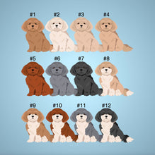 Load image into Gallery viewer, Bichpoo (Bichon Frise/Poodle mix) Vinyl Stickers Set