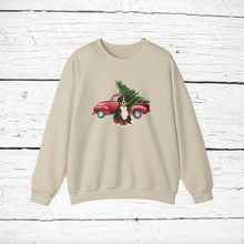 Load image into Gallery viewer, Bernese Mountain Dog Red Truck Sweatshirt