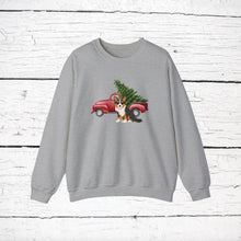 Load image into Gallery viewer, Corgipoo (Corgi/Poodle mix) Red Truck Sweatshirt