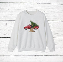 Load image into Gallery viewer, German Shepador (German Shepherd/Labrador mix) Red Truck Sweatshirt
