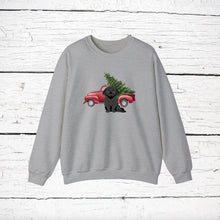 Load image into Gallery viewer, Peekapoo (Pekingese/Poodle mix) Red Truck Sweatshirt