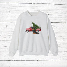 Load image into Gallery viewer, Pomchi (Pomeranian/Chihuahuha mix) Red Truck Sweatshirt