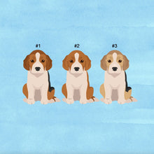 Load image into Gallery viewer, Beagle puppy ornament personalized