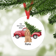 Load image into Gallery viewer, Bloodhound puppy ornament personalized