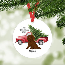 Load image into Gallery viewer, Boykin Spaniel puppy ornament personalized
