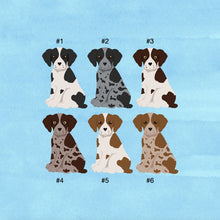 Load image into Gallery viewer, Brittany Spaniel puppy ornament personalized