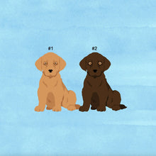 Load image into Gallery viewer, Chesapeake Bay Retriever puppy ornament personalized
