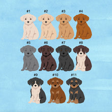 Load image into Gallery viewer, Chipoo puppy (Chihuahua/Poodle mix) ornament personalized