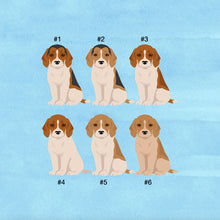 Load image into Gallery viewer, English Foxhound puppy ornament personalized