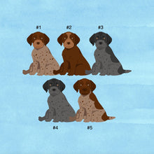 Load image into Gallery viewer, German Wirehaired Pointer puppy ornament personalized