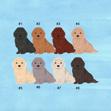 Load image into Gallery viewer, Labradoodle (Labrador Retriever/Poodle mix) puppy ornament personalized