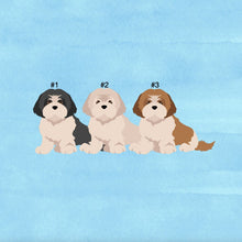 Load image into Gallery viewer, Lhasa Apso puppy ornament personalized