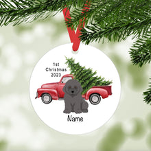 Load image into Gallery viewer, Newfoundland puppy ornament personalized