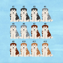 Load image into Gallery viewer, Siberian Husky puppy ornament