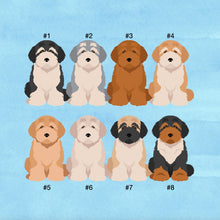 Load image into Gallery viewer, Tibetan Terrier puppy ornament personalized