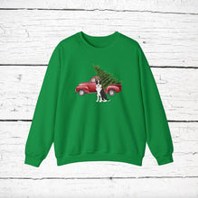 Load image into Gallery viewer, Canaan Dog Red Truck Sweatshirt
