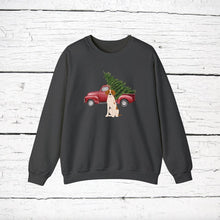 Load image into Gallery viewer, English Pointer Red Truck Sweatshirt