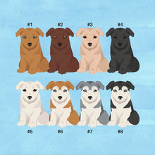 Load image into Gallery viewer, Labsky (Labrador/Husky mix) puppy ornament personalized