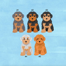 Load image into Gallery viewer, Yorkiepoo (Yorkshire Terrier/Poodle mix) puppy ornament personalized