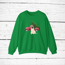 Load image into Gallery viewer, English Mastiff Red Truck Sweatshirt