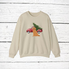 Load image into Gallery viewer, Golden Retriever Red Truck Sweatshirt