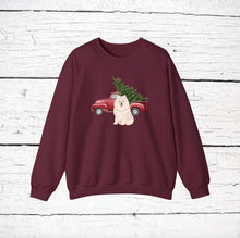 Load image into Gallery viewer, Pomeranian Red Truck Sweatshirt