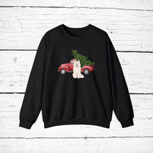 Load image into Gallery viewer, American Eskimo Red Truck Sweatshirt