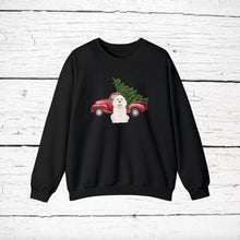 Load image into Gallery viewer, Coton de Tulear Red Truck Sweatshirt