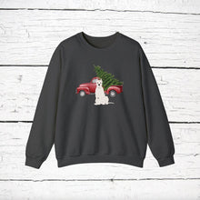 Load image into Gallery viewer, Dogo Argentino Red Truck Sweatshirt