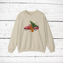 Load image into Gallery viewer, Miniature Pinscher (tipped ears) Red Truck Sweatshirt