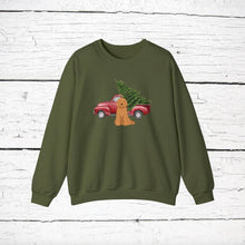 Load image into Gallery viewer, Goldendoodle (Golden Retriever/Poodle mix) Red Truck Sweatshirt