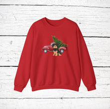 Load image into Gallery viewer, Yorkiepoo (Yorkshire Terrier/Poodle mix) Red Truck Sweatshirt