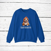 Load image into Gallery viewer, English Bulldog 'READY FOR WINTER' Sweatshirt