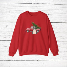 Load image into Gallery viewer, Bearded Collie Red Truck Sweatshirt