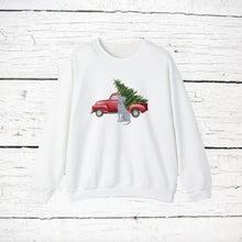Load image into Gallery viewer, Blue Lacy Red Truck Sweatshirt