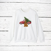 Load image into Gallery viewer, Petit Basset Griffon Vendeen Red Truck Sweatshirt