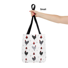 Load image into Gallery viewer, Australorp Chicken pattern tote bag - chicken tote bag - farm animal carry bag