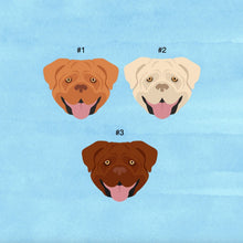 Load image into Gallery viewer, Dogue de Bordeaux 14"x14" faux suede pillow, pillow and cover, throw pillow