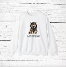 Load image into Gallery viewer, Norwegian Elkhound 'READY FOR WINTER' Sweatshirt
